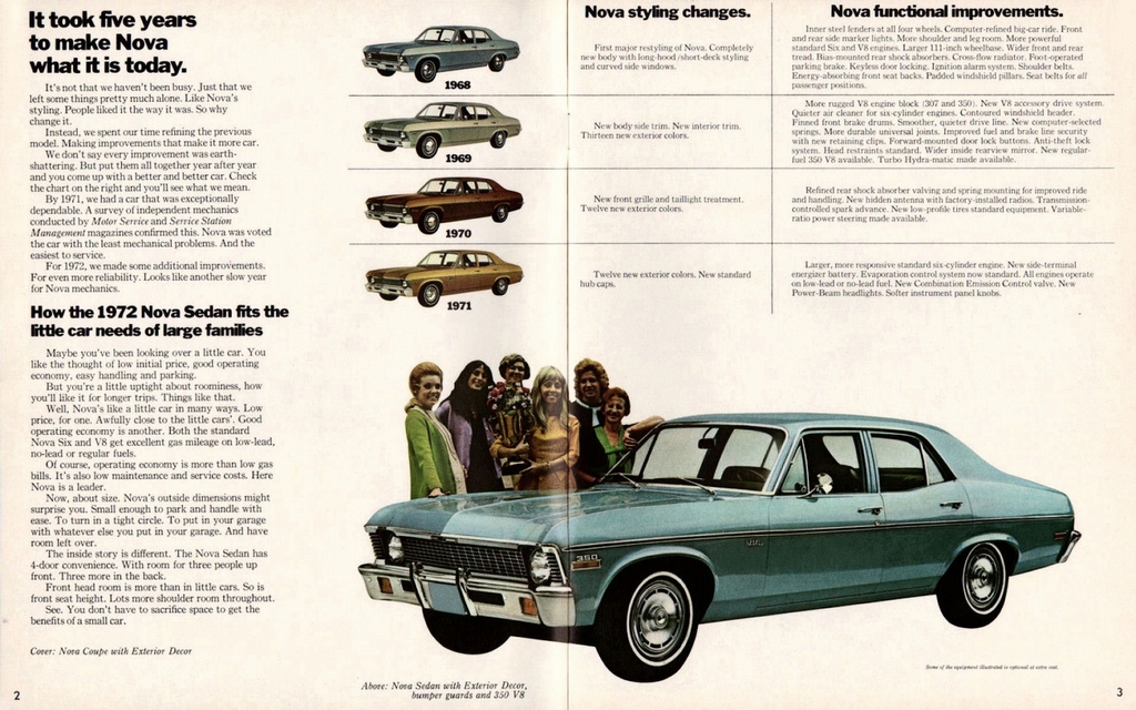 1972 Chevrolet Nova Canadian Brochure Page 3
